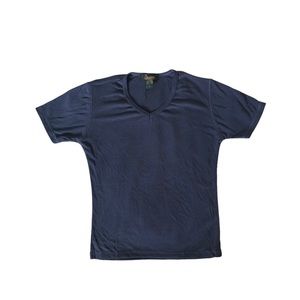 Seasons Navy Blue Casual Soft T-Shirt Size L